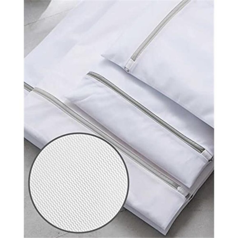 Large Mesh Laundry Bags Set 3Pcs Lingerie Delicates Wash Bag Zipper Closure - Picture 6 of 7